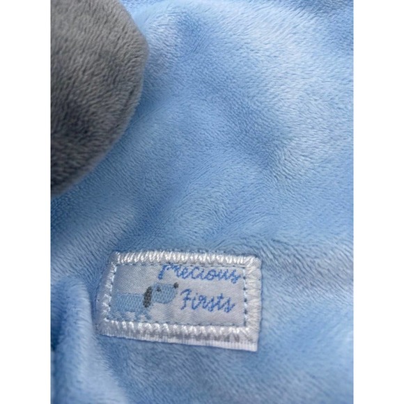 CARTER’S JUST ONE YEAR PRECIOUS FIRSTS BLUE BEAR SECURITY BLANKET LOVEY - Picture 4 of 4